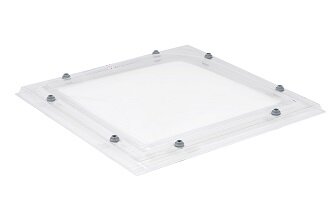 Lichtkoepel 150x150cm ventilatie inclusief opengaande opstand