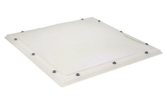 Lichtkoepel 105x105cm ventilatie inclusief opengaande opstand