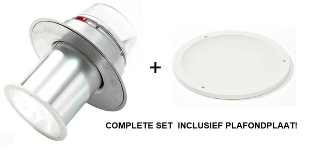 Velux daglichtbuis voor plat dak | 25cm rond | complete set